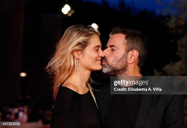 Claudia Zanella and Fausto Brizzi attend the Rome Film Festival Opening and 'Soap Opera' Red Carpet during the 9th Rome Film Festival at Auditorium...