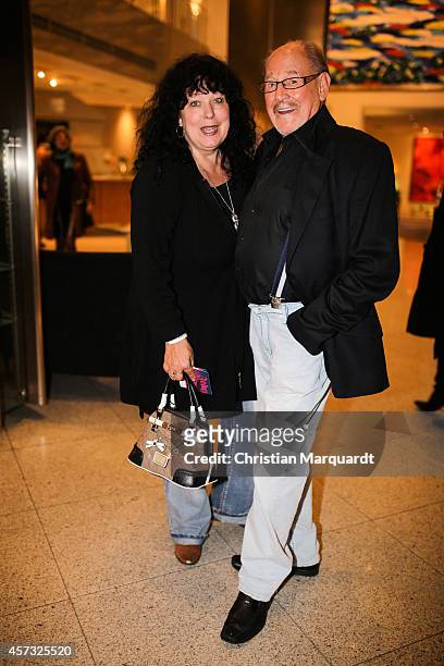 Heike Koefer and Herbert Koefer attend the premiere for 'Berliner Jedermann' at Berliner Dom on October 16, 2014 in Berlin, Germany.