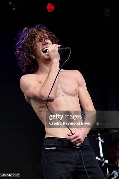 Jonny Hawkins from Nothing More performs during the "Louder Than Life" Music Festival in Champions Park on October 05, 2014 in Louisville, Kentucky.