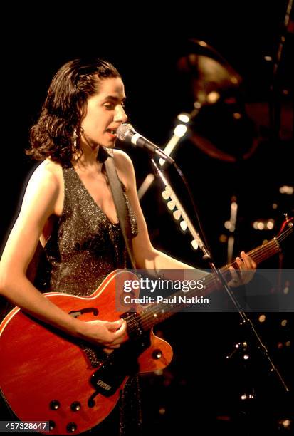 Singer PJ Harvey performs at the Metro, Chicago, Illinois, June 20, 1993.