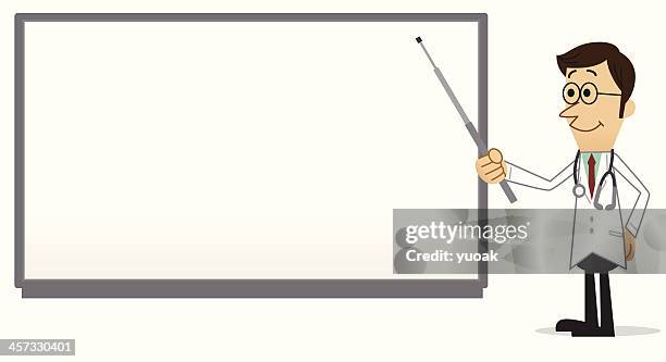 medical presentation - doctor teaching stock illustrations