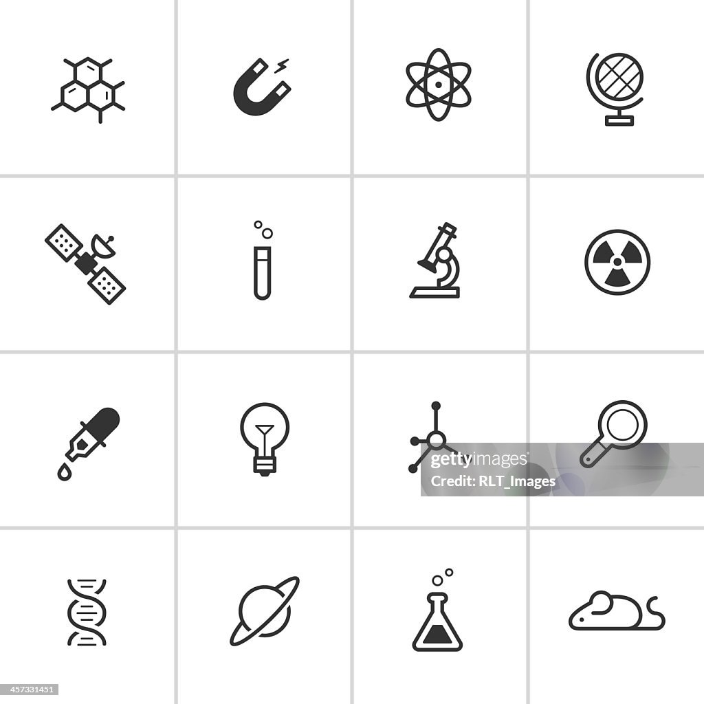 Science Icons, série encré