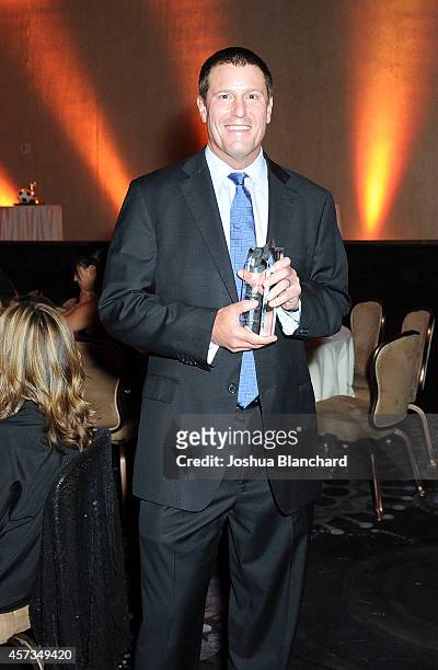 Walt Disney Company Executive Vice President Kevin Mayer is honored at the CoachArt Gala Of Champions at The Beverly Hilton Hotel on October 16, 2014...
