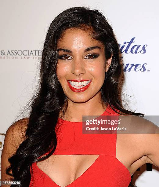 Actress Sarah Roberts attends the premiere of "Felony" at Harmony Gold Theatre on October 16, 2014 in Los Angeles, California.