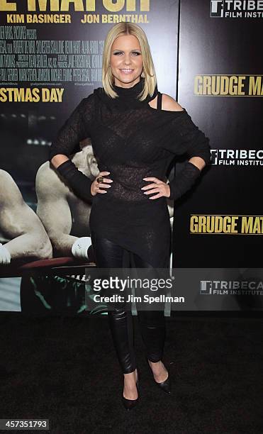 Personality Carrie Keagan attends the "Grudge Match" screening benifiting the Tribeca Film Insititute at Ziegfeld Theater on December 16, 2013 in New...