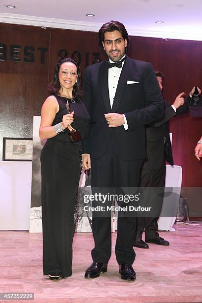 Sarah Abitbol and SAR Salman Abdulaziz Bin Al Saud attend the Best Awards 2013 Ceremony At Hoche Salons In Paris on December 16, 2013 in Paris,...