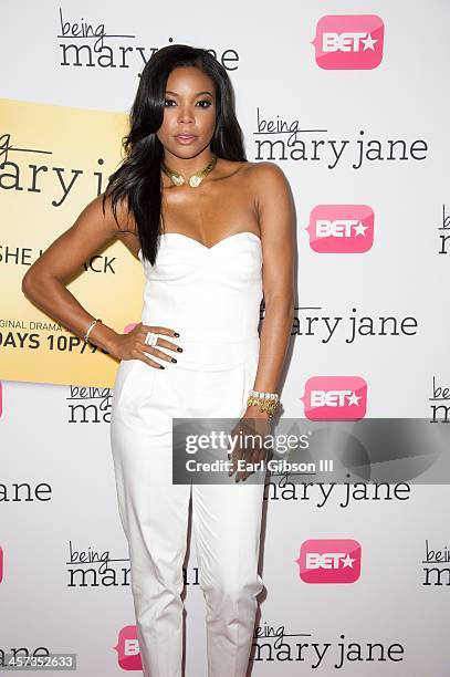 Gabrielle Union attends "Being Mary Jane" Los Angeles Premiere on December 16, 2013 in Los Angeles, California.