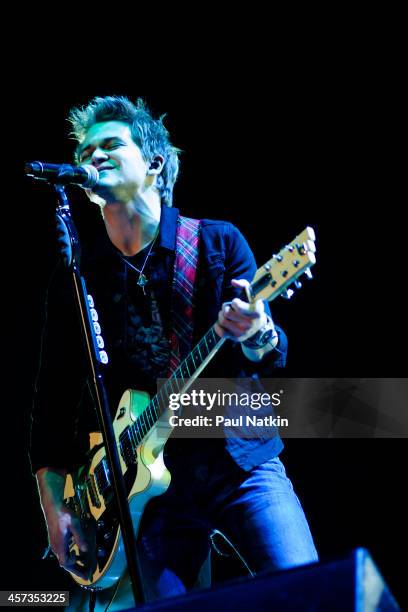 American country singer Hunter Hayes performs at the United Center, Chicago, Illinois, December 12, 2012.