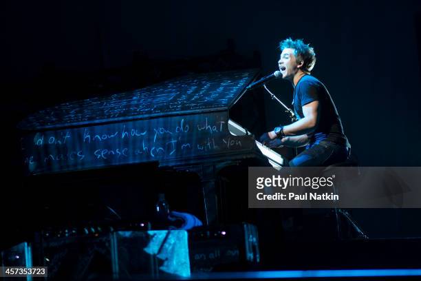 American country singer Hunter Hayes performs at the United Center, Chicago, Illinois, December 12, 2012.