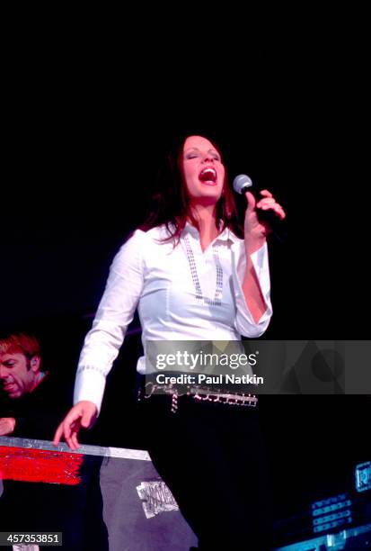 Singer Sara Evans performs at the Tweeter Center, Tinley Park, Illinois, February 27, 2009.