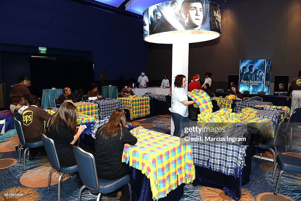 "Percy Jackson: Sea Of Monsters" DVD Release Party & Project Linus' National Make A Blanket Day