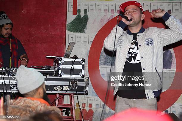 Kosha Dillz performs at Piano's on December 16, 2013 in New York City.