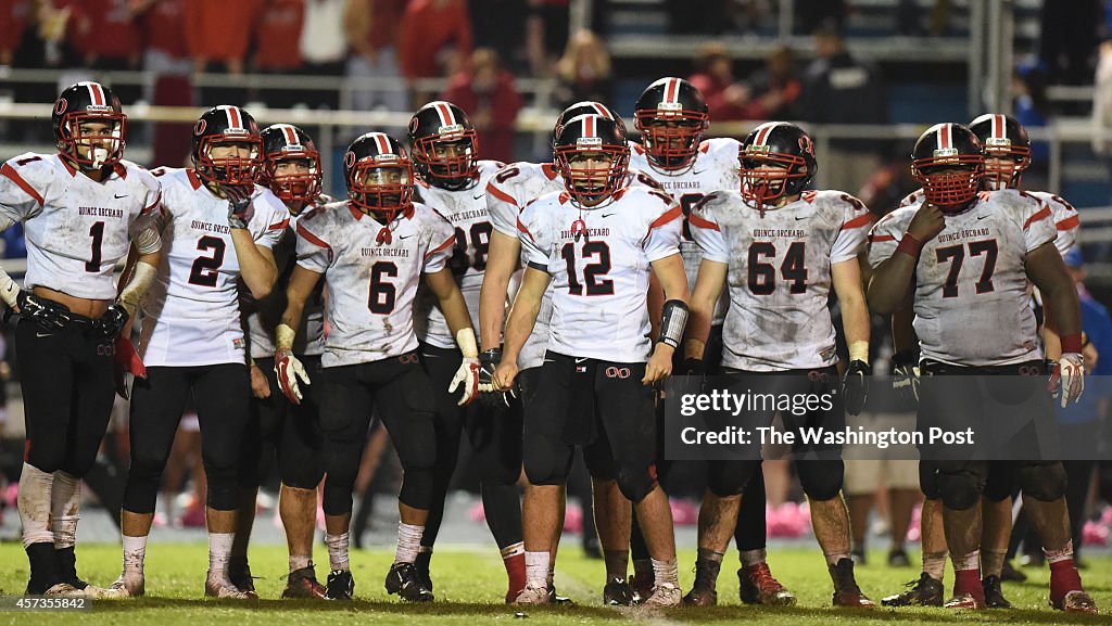 High School football-Quince Orchard at Sherwood