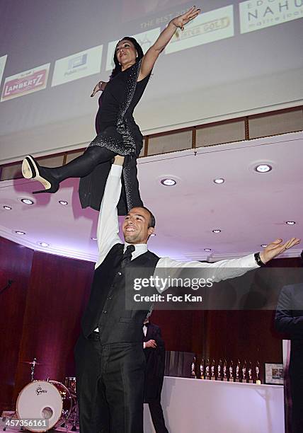 Best 2013 awarded Sarah Abitbol and Stephane Bernadis perform during 'The Best 2013' Ceremony Awards 37th Edition at the Salons Hoche on December 16,...