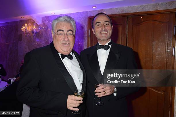 Jean Michel Aubrun and Herve Michel Danzac attend the 'The Best 2013' Ceremony Awards 37th Edition at the Salons Hoche on December 16, 2013 in Paris,...