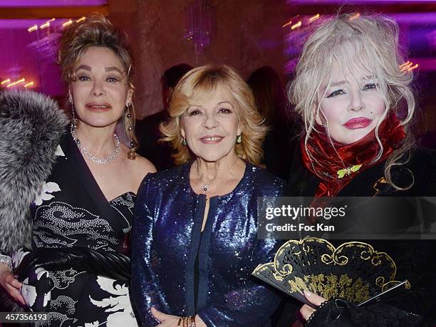 Grace de Capitani, Nicoletta and Armande Altai attend the 'The Best 2013' Ceremony Awards 37th Edition at the Salons Hoche on December 16, 2013 in...