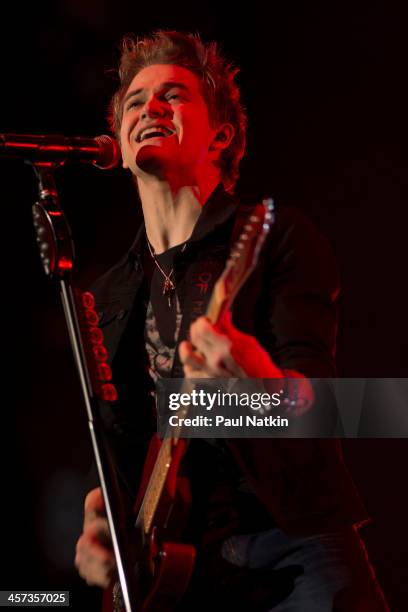 American country singer Hunter Hayes performs at the United Center, Chicago, Illinois, December 12, 2012.