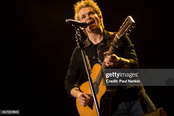 American country singer Hunter Hayes performs at the United Center, Chicago, Illinois, December 12, 2012.