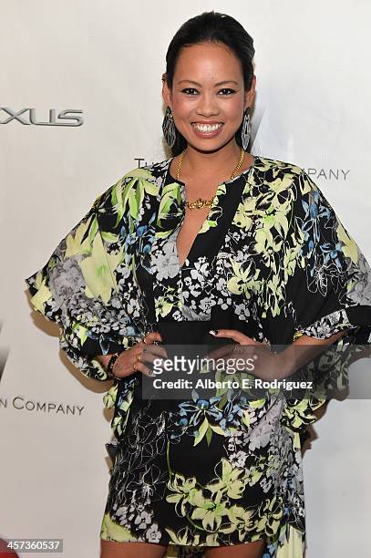 Designer Anya Ayoung-Chee attends the "Under The Gunn" Finale Fashion Show at Los Angeles Theatre on December 16, 2013 in Los Angeles, California.