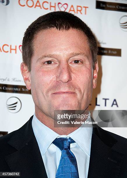 Honoree Kevin Mayer from the Walt Disney Company arrives at CoachArt Gala Of Champions at The Beverly Hilton Hotel on October 16, 2014 in Beverly...