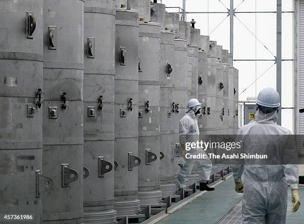 The improved version of ALPS is seen at Tokyo Electric Power Co Fukushima Daiichi Nuclear Power Plant on October 16, 2014 in Okuma, Fukushima, Japan....