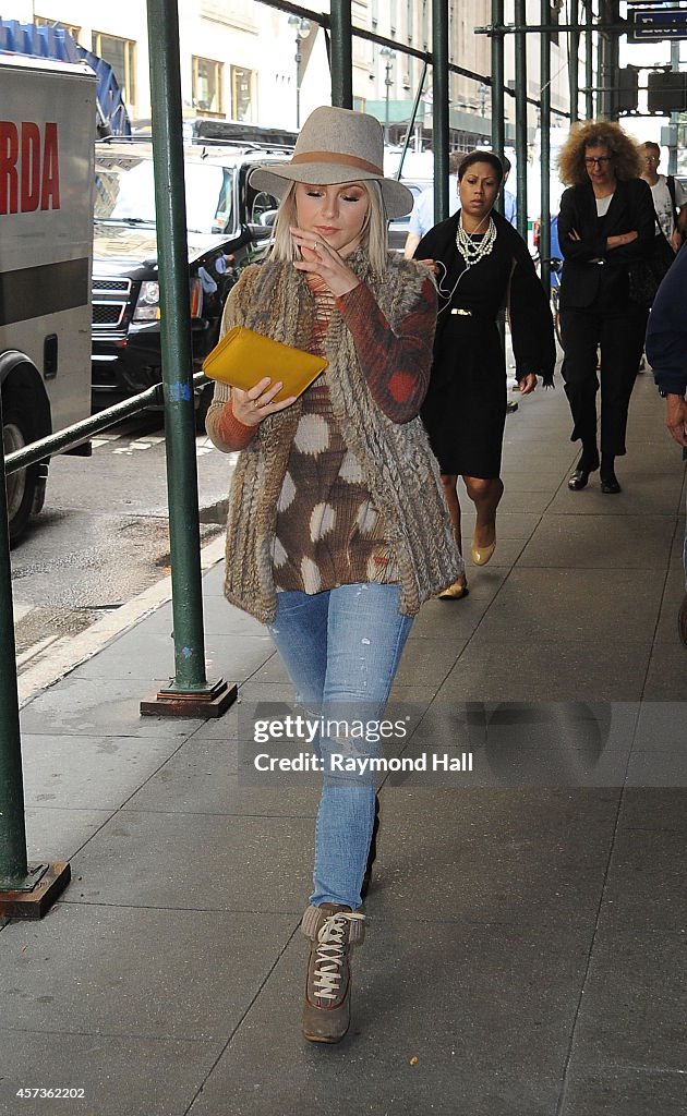 Celebrity Sightings In New York City - October 16, 2014