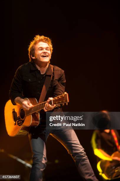 American country singer Hunter Hayes performs at the United Center, Chicago, Illinois, December 12, 2012.