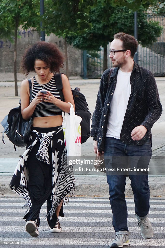 Nathalie Emmanuel Sighting In Seville - October 16, 2014