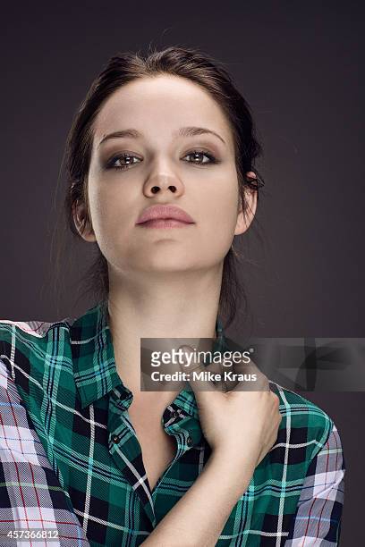 Actress Emilia Schule is photographed for Self Assignment on July 1, 2014 in Munich, France.
