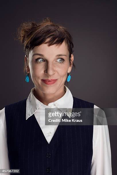 Actress Meret Becker is photographed for Self Assignment on July 1, 2014 in Munich, France.
