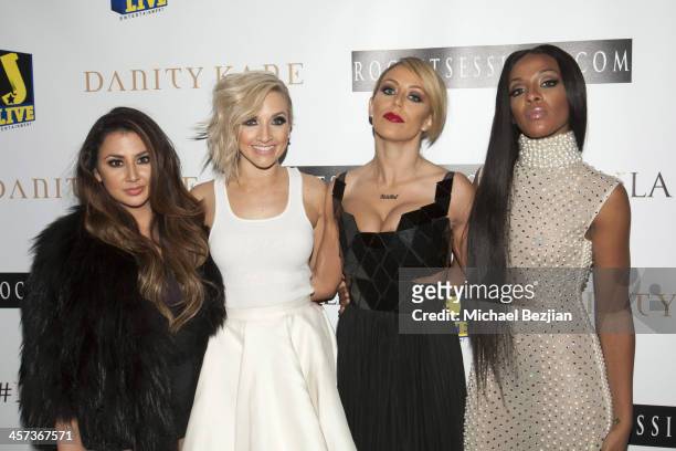 Aundrea Fimbres, Shannon Bex, Aubrey O'Day and Dawn Richard of Danity Kane attend DKLA: The Return Of Danity Kane at House of Blues Sunset Strip on...