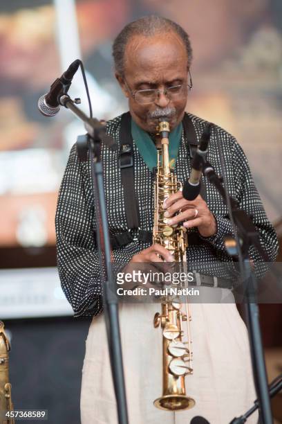 Musician Jimmy Heath performs at the Pritzker Pavilion, Chicago, Illinois, September 1, 2013.