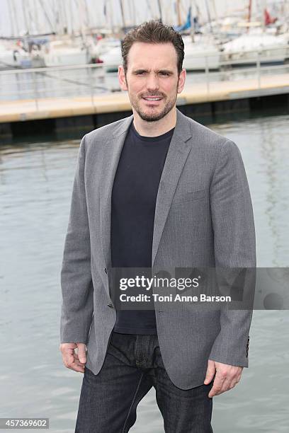 Matt Dillon poses during "Wayward Pines" Photocall at the Pantiero on October 14, 2014 in Cannes, France.