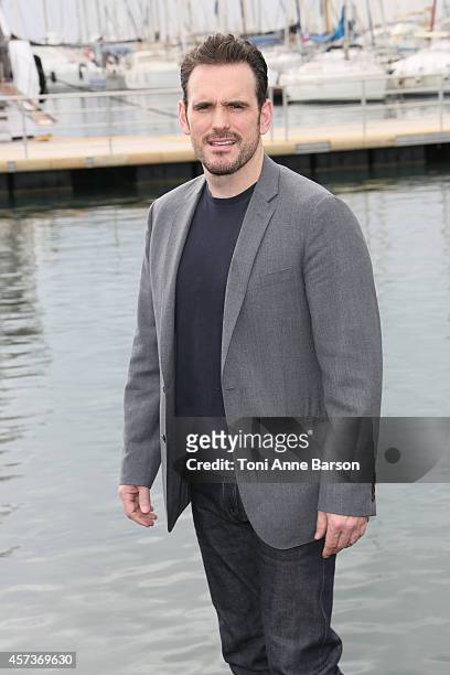 Matt Dillon poses during "Wayward Pines" Photocall at the Pantiero on October 14, 2014 in Cannes, France.
