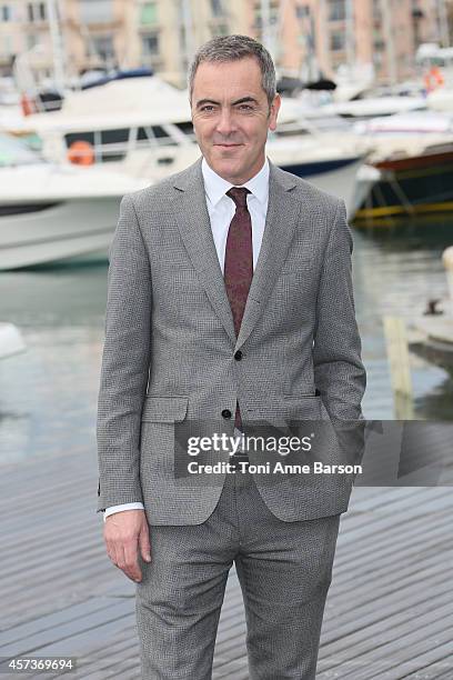 James Nesbitt poses during "The Missing" Photocall at the Pantiero on October 14, 2014 in Cannes, France.