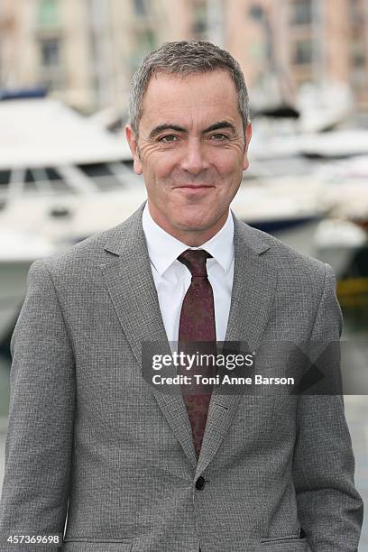 James Nesbitt poses during "The Missing" Photocall at the Pantiero on October 14, 2014 in Cannes, France.