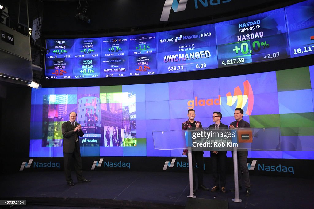 GLAAD Rings The NASDAQ Opening Bell