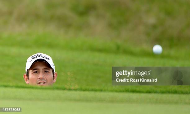 Alexander Levy of France in action during the first round matches of the Volvo World Match Play Championship at The London Club on October 17, 2014...