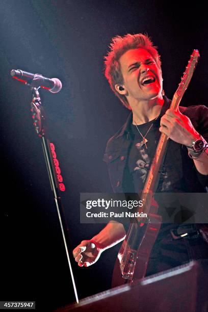 American country singer Hunter Hayes performs at the United Center, Chicago, Illinois, December 12, 2012.