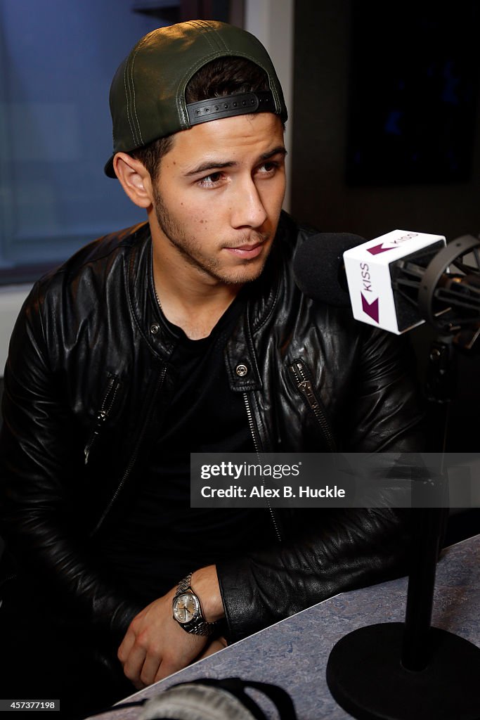 Nick Jonas Visits Kiss FM