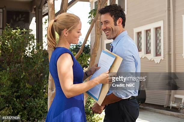 The Scale of Affection is Fluid" Episode 605 -- Pictured: Erika Christensen as Julie Braverman, Coby Ryan McLaughlin as Chris --