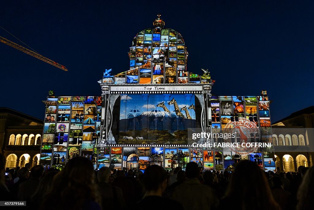 SWITZERLAND-PARLIAMENT-LIGHT-OFFBEAT