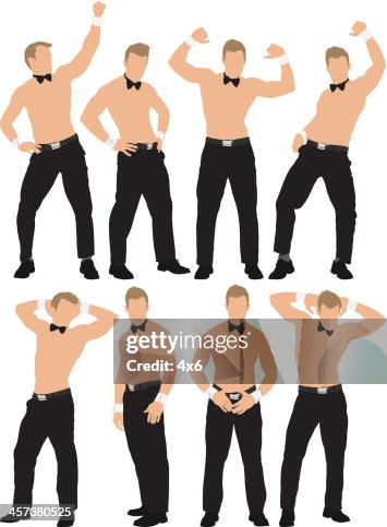 Male stripper dancing Male stripper dancing