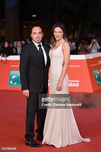 Cristiano De Masi and Linda Santaguida attend the 'Still Alice' Red Carpet during the 9th Rome Film Festival on October 17, 2014 in Rome, Italy.