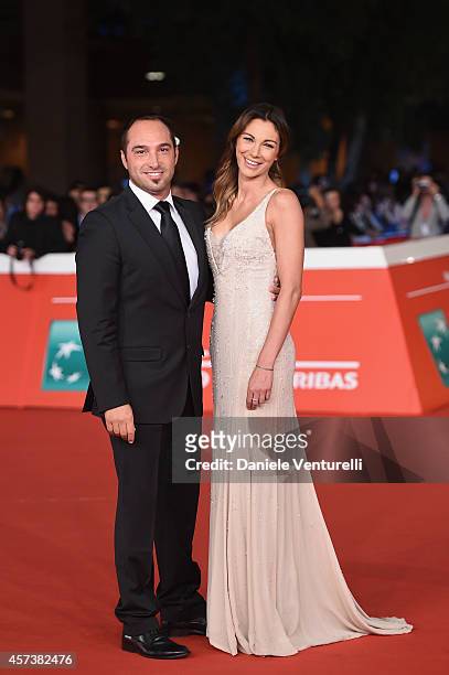 Linda Santaguida and Cristiano de Masi attend the 'Still Alice' Red Carpet during the 9th Rome Film Festival on October 17, 2014 in Rome, Italy.