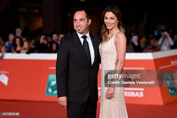 Linda Santaguida and Cristiano de Masi attend the 'Still Alice' Red Carpet during the 9th Rome Film Festival on October 17, 2014 in Rome, Italy.