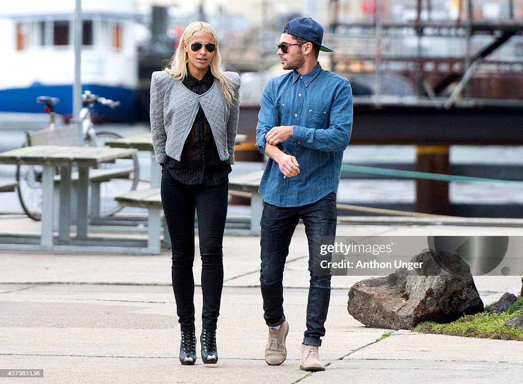 Zac Efron and Sami Miro Sighting In Copenhagen - October 14-16, 2014