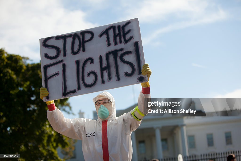 Protesters Demonstrate In Front Of White House Calling For Travel Ban