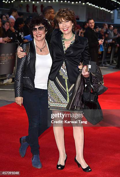 Ruby Wax and Kathy Lette attend a screening of "A Little Chaos" during the 58th BFI London Film Festival at Odeon West End on October 17, 2014 in...