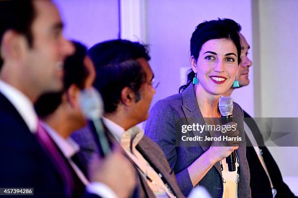 Director of Business Development for Geosim Tasha McCauley attends the 2014 Kairos Global Summit at Ritz-Carlton Laguna Nigel on October 17, 2014 in...